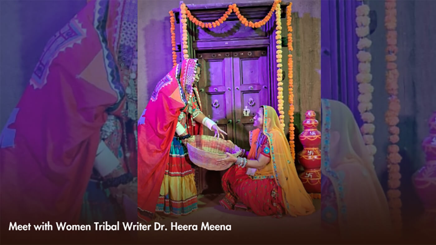 Meet with women tribal writer Dr. Heera Meena